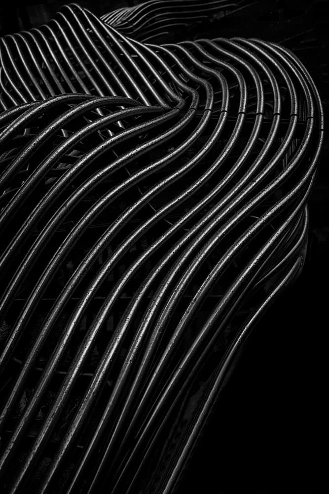 Modern Metallic Rhythm by Theo Luycx — canvas wall art