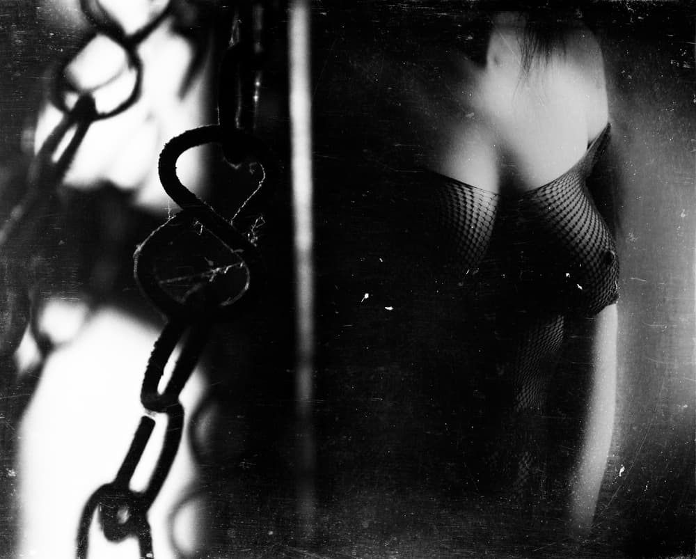 Sensual Chain Allure by Bogdan Bouşcă — canvas wall art