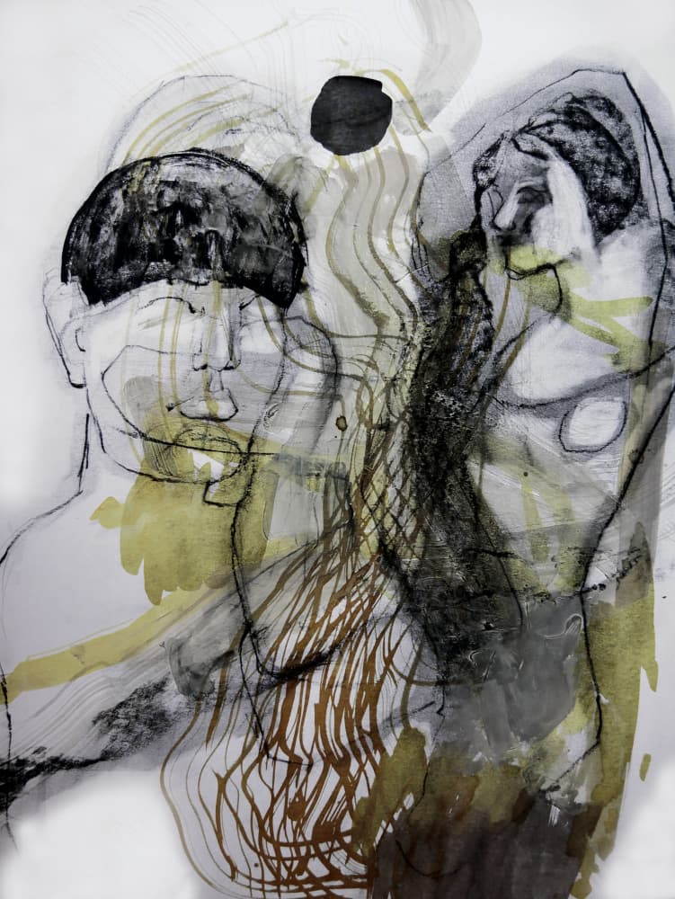 Expressive Abstract Figures by Doris Schmitz — canvas wall art
