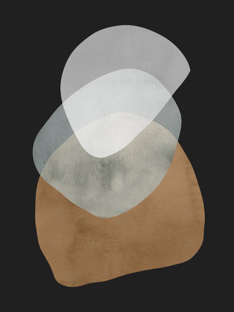 Calm Organic Layers by Vitor Costa — canvas wall art