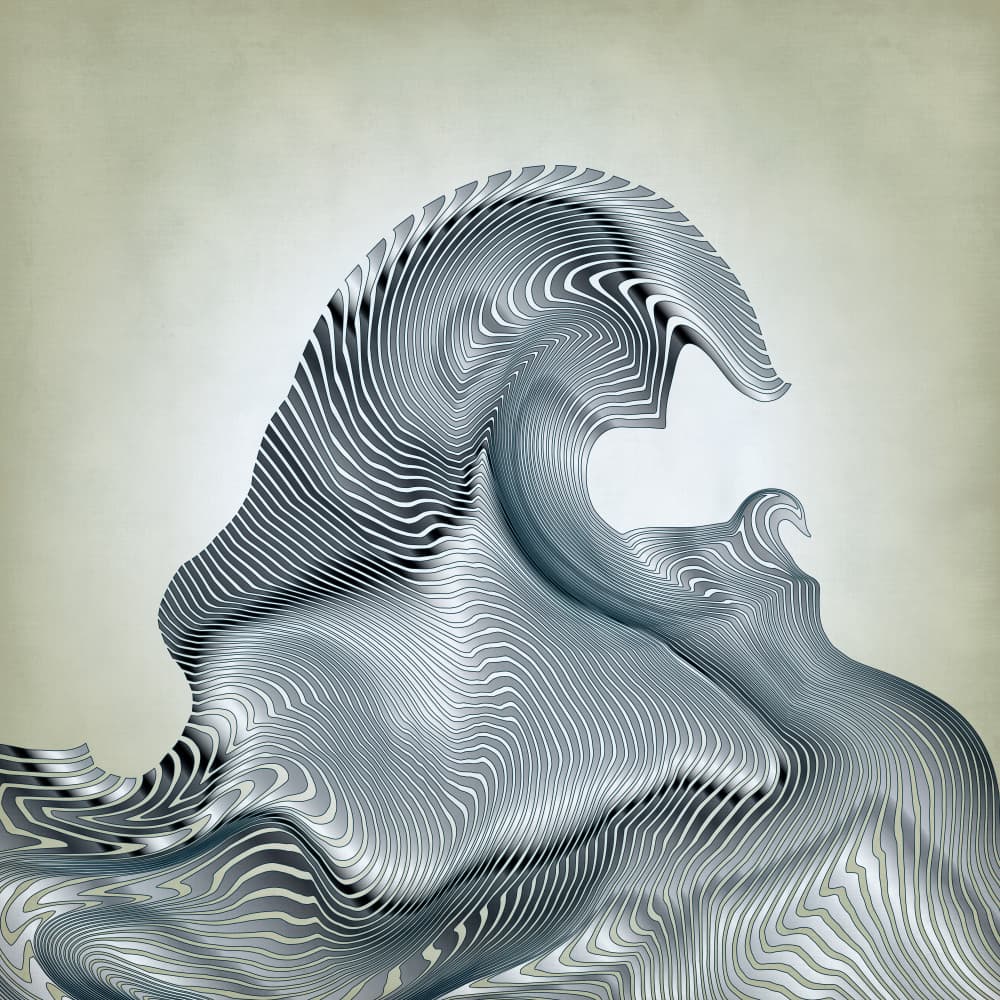 Silver Wave by Angelo Cerantola — canvas wall art