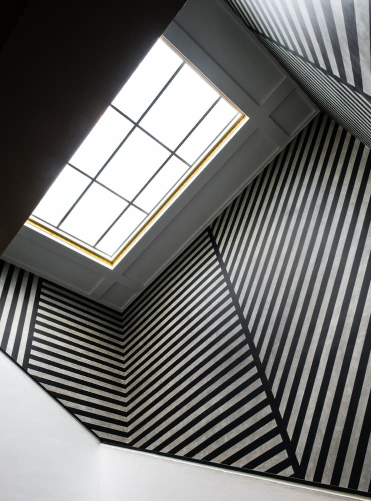 Modern Striped Skylight by Luc Vangindertael (laGrange) — canvas wall art