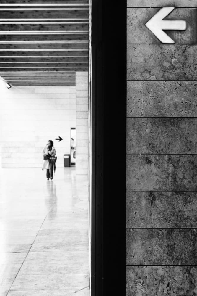Modern Corridor Direction by Laura Mexia — canvas wall art