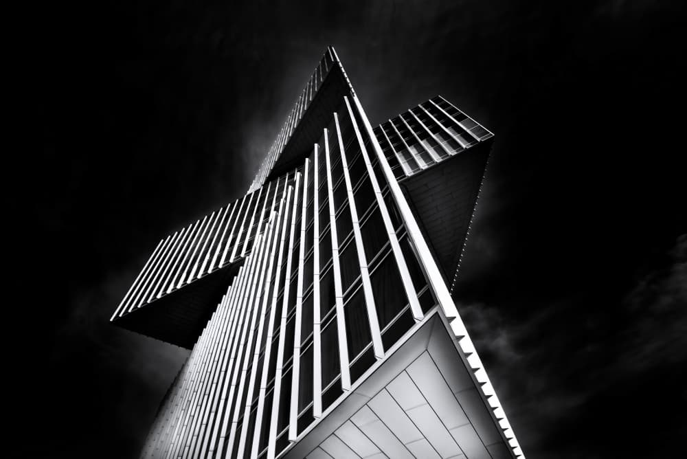 Modern Geometric Architecture by Mike Kreiten — canvas wall art