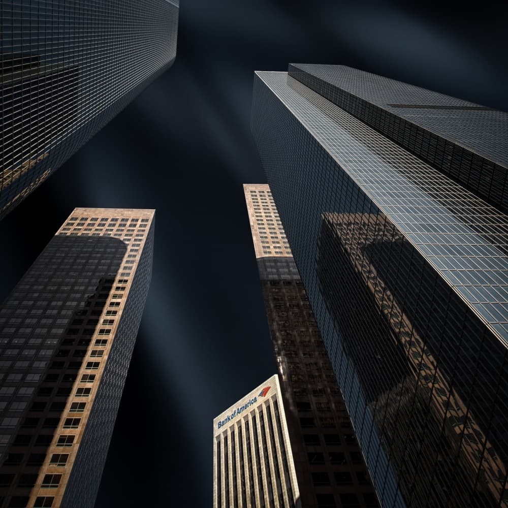 Modern Urban Ascent by Mathilde Guillemot — canvas wall art
