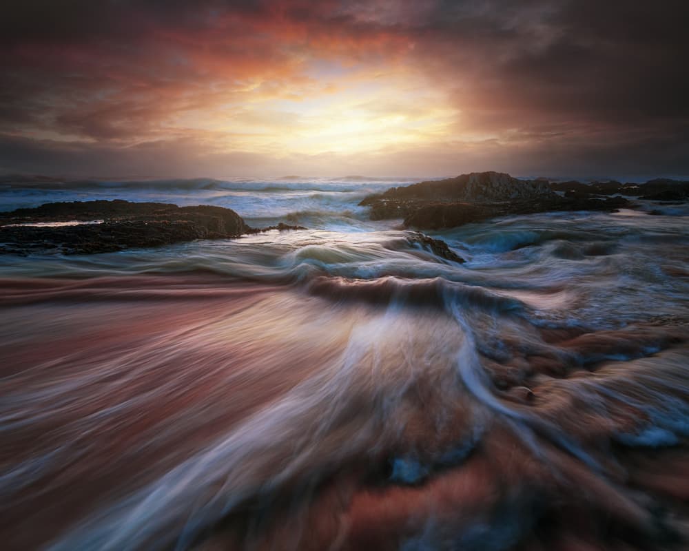 Dramatic Twilight Seascape by Juan Pablo de Miguel — canvas wall art