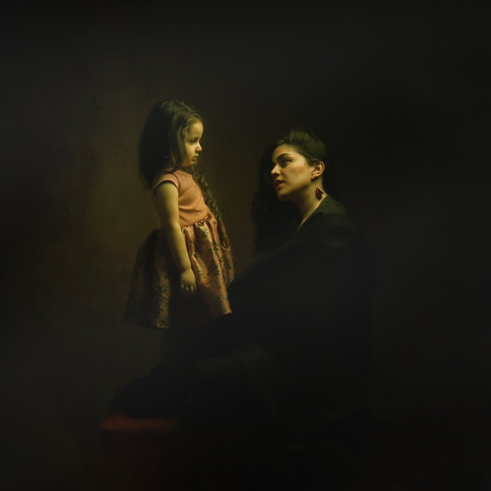 Mother Daughter Gaze by Moein Hasheminasab — canvas wall art