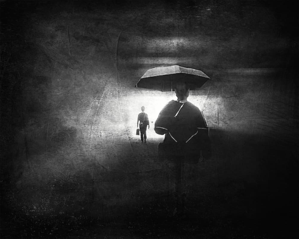 Walking Towards the Light by Lammakmak — canvas wall art