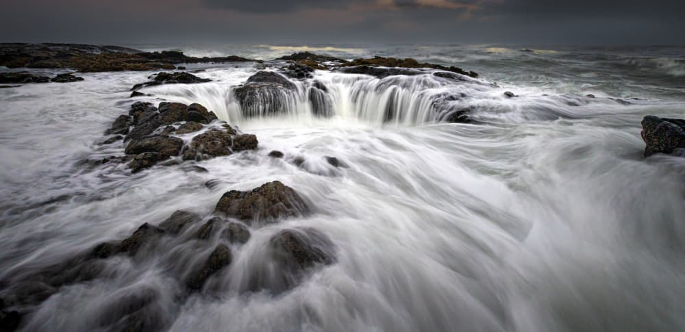 Dramatic Ocean Flow by Kenneth-Wei Zeng — canvas wall art