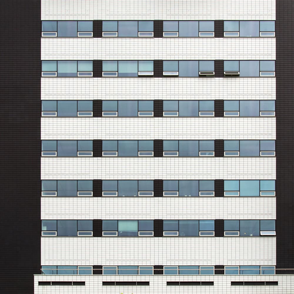 Geometric Building Facade by Theo Luycx — canvas wall art