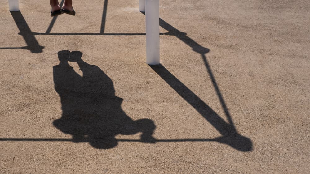 Embracing Shadow Kiss by Rolf Endermann — canvas wall art