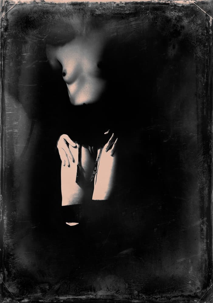 Vintage Intimate Nude by Bogdan Bouşcă — canvas wall art