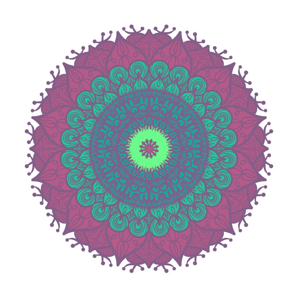 Colorful Intricate Mandala by Marika Barsrsind β canvas wall art