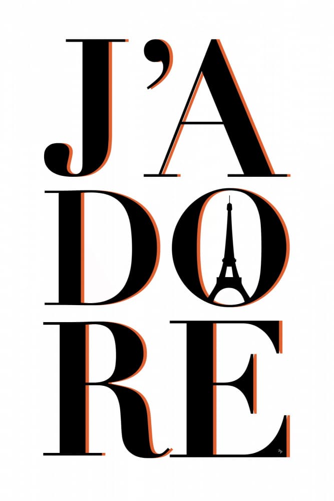 J'adore Paris by Martina — canvas wall art