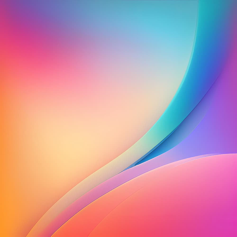 Vibrant Flowing Gradient Waves by Bilge Paksoylu — canvas wall art