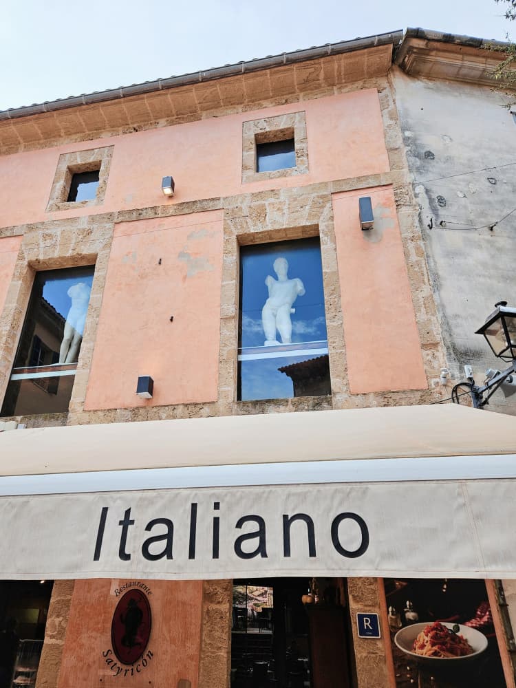 Classical Statues Restaurant by Ohkimiko — canvas wall art