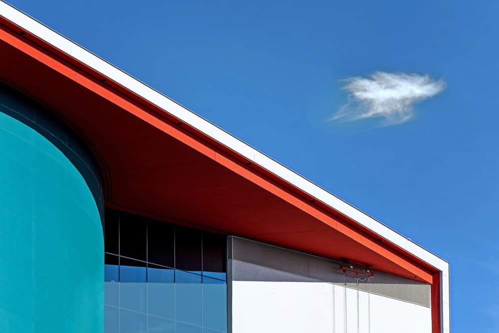 Vibrant Architectural Lines by Henk van Maastricht — canvas wall art