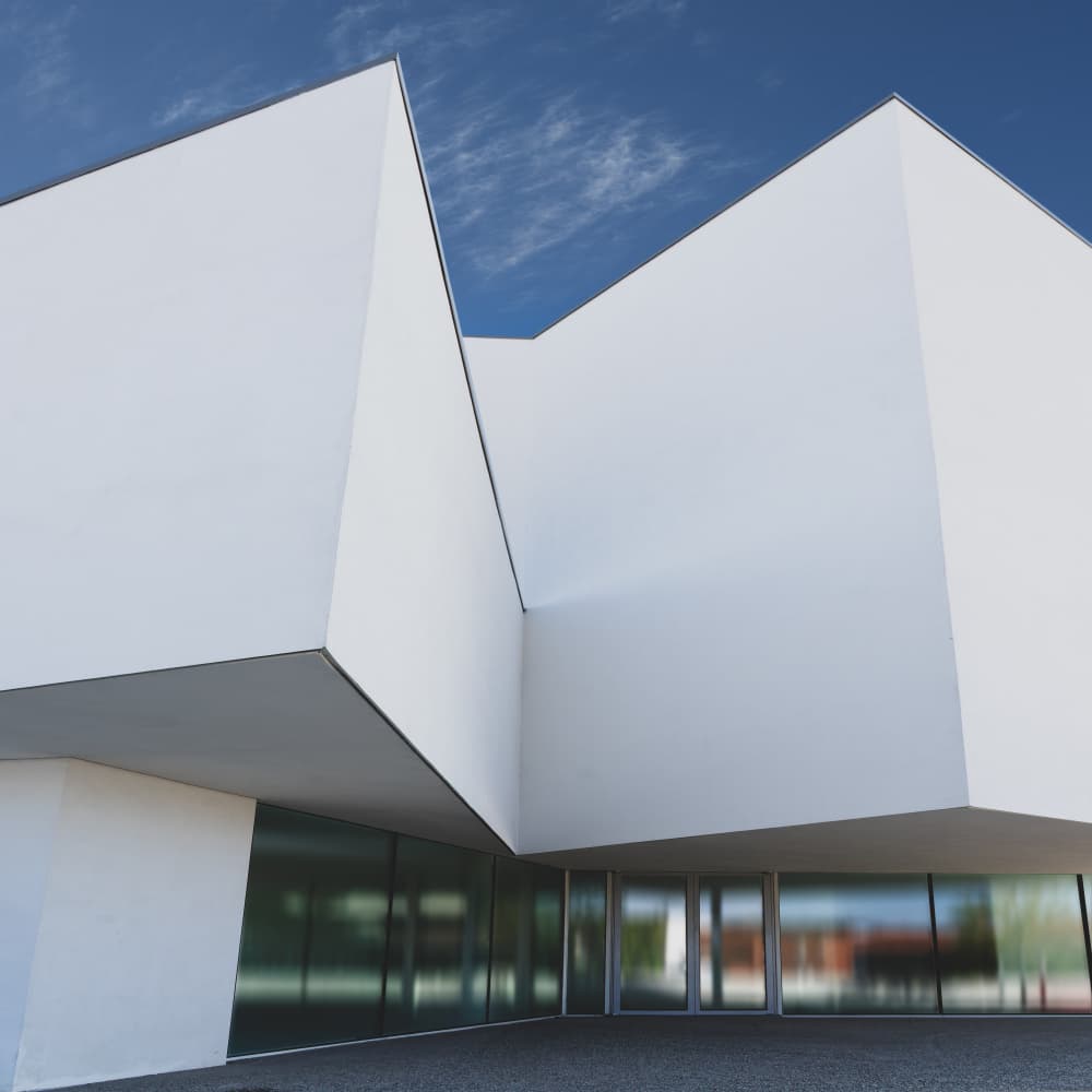 Modern Geometric Architecture by Luc Vangindertael (laGrange) — canvas wall art