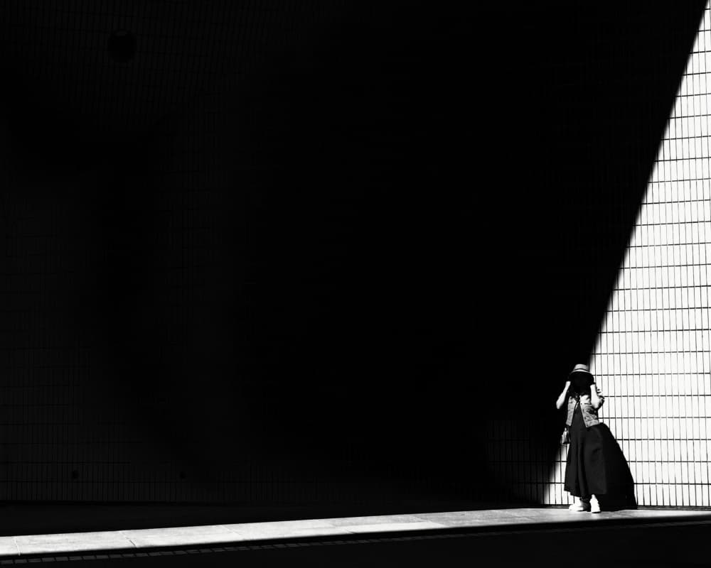 Woman in Dramatic Light by Lammakmak — canvas wall art