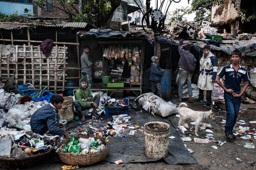 Urban Market Life by Joxe Inazio Kuesta Garmendia — canvas wall art