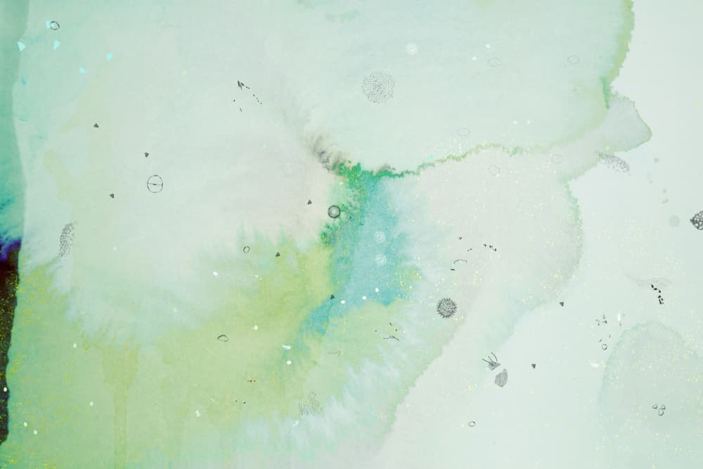 Ethereal Green Flow by Miriam Stayte — canvas wall art