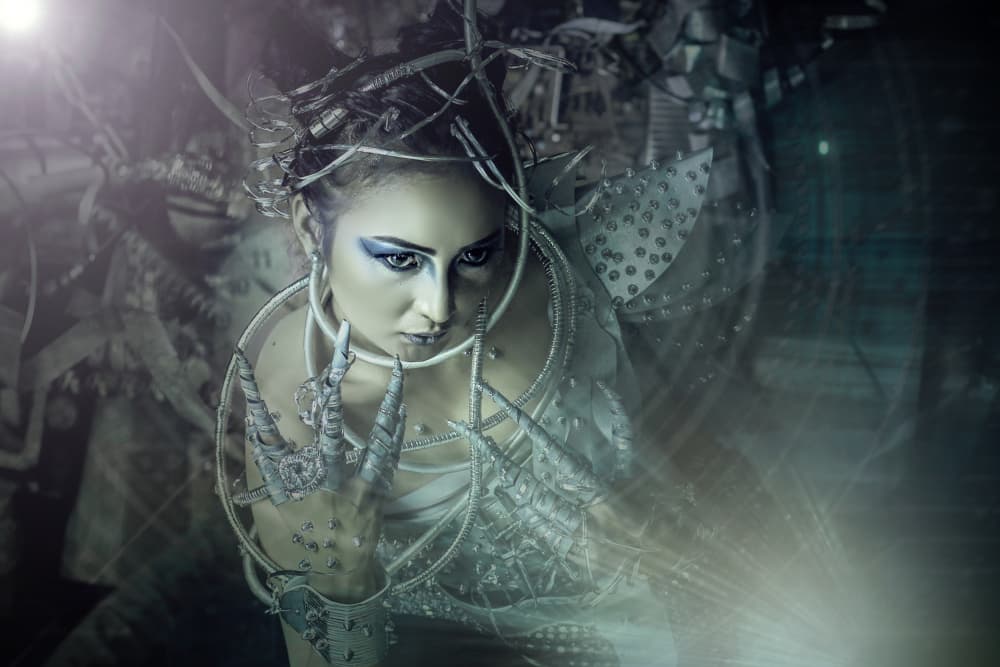 Futuristic Cyberpunk Gaze by Ajar Setiadi — canvas wall art