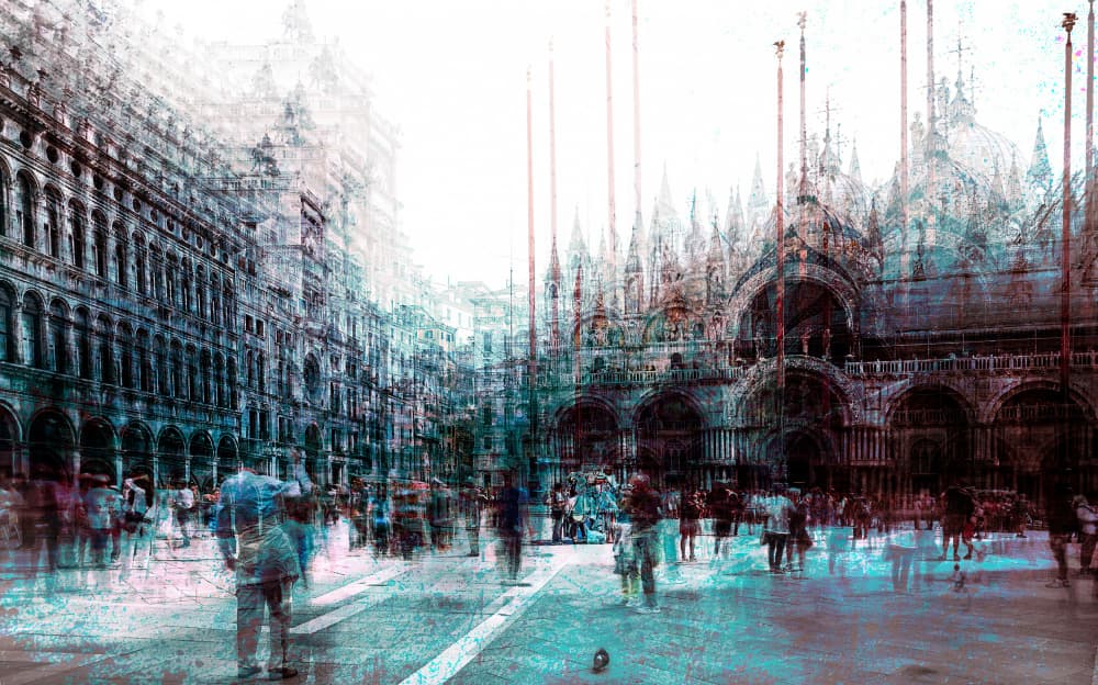 St Mark's Square Motion by Carmine Chiriacò — canvas wall art