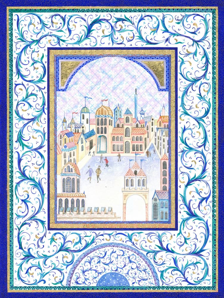 Inspired by Medieval Cityscapes by Isabelle Brent — canvas wall art