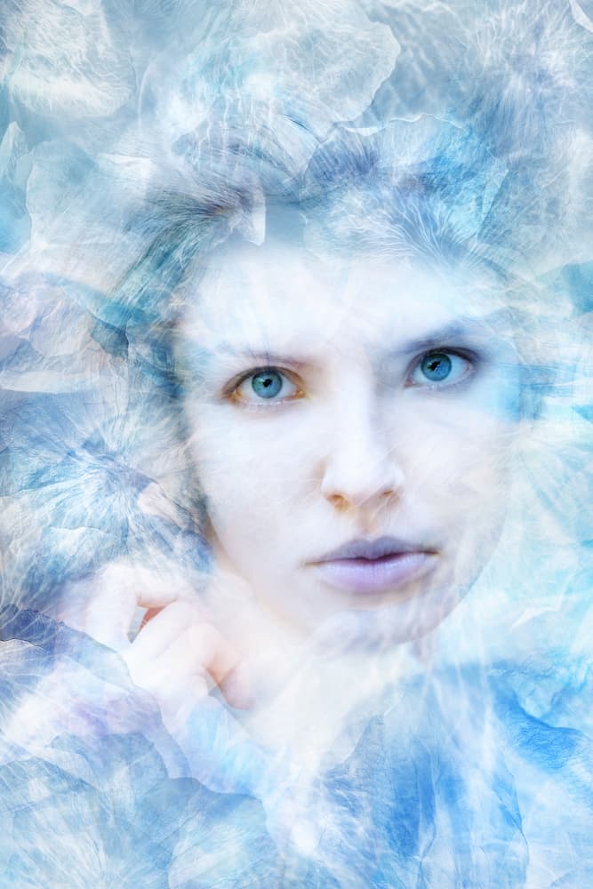 Ice Queen Gaze by Ludmila Shumilova — canvas wall art