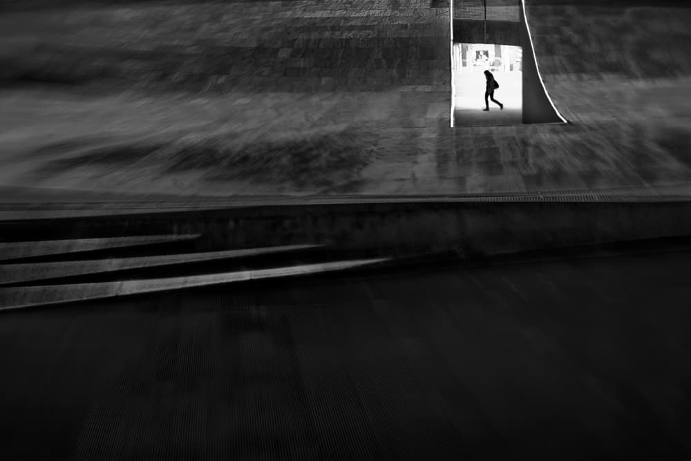Solitary Figure in Light by Paulo Abrantes — canvas wall art