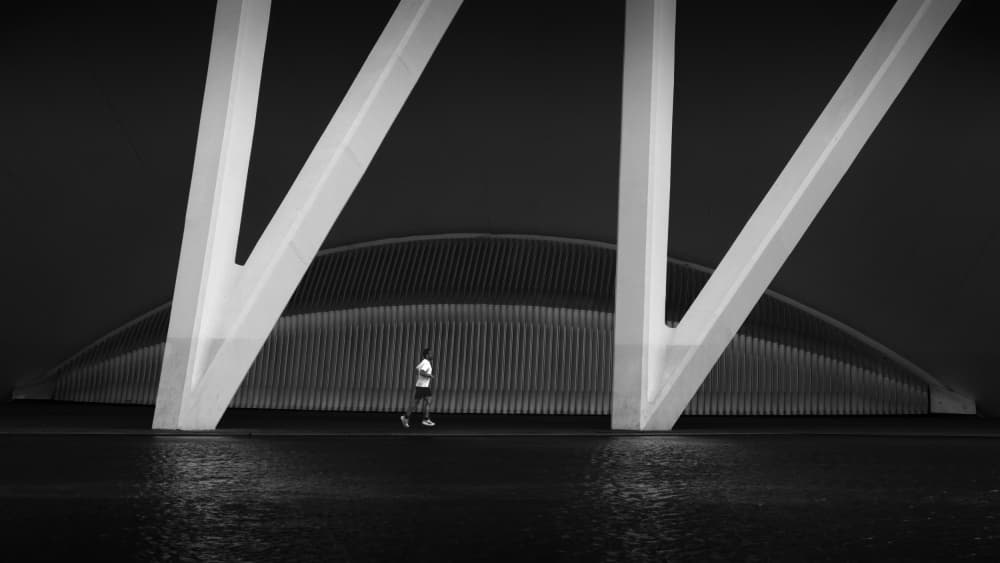 Modern Structure Runner by Rolf Endermann — canvas wall art