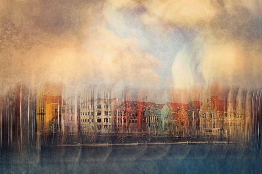 Vibrant Impressionistic Cityscape by Jan van der Linden — canvas wall art