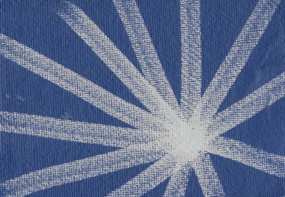Radiant Blue Starburst by Santhosh ch — canvas wall art