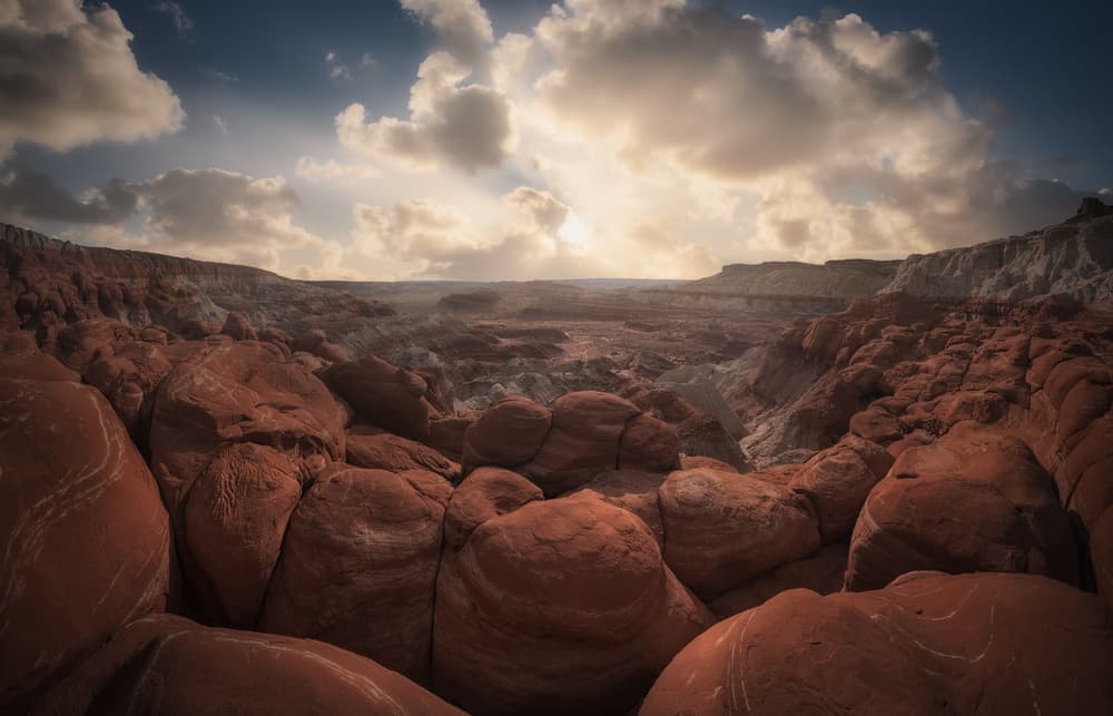 Majestic Desert Canyon by Carlos F. Turienzo — canvas wall art
