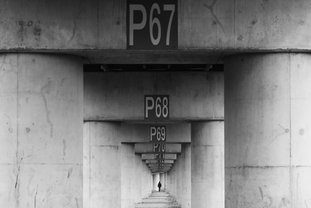 Numbered Bridge Perspective by HAN dong hee — canvas wall art