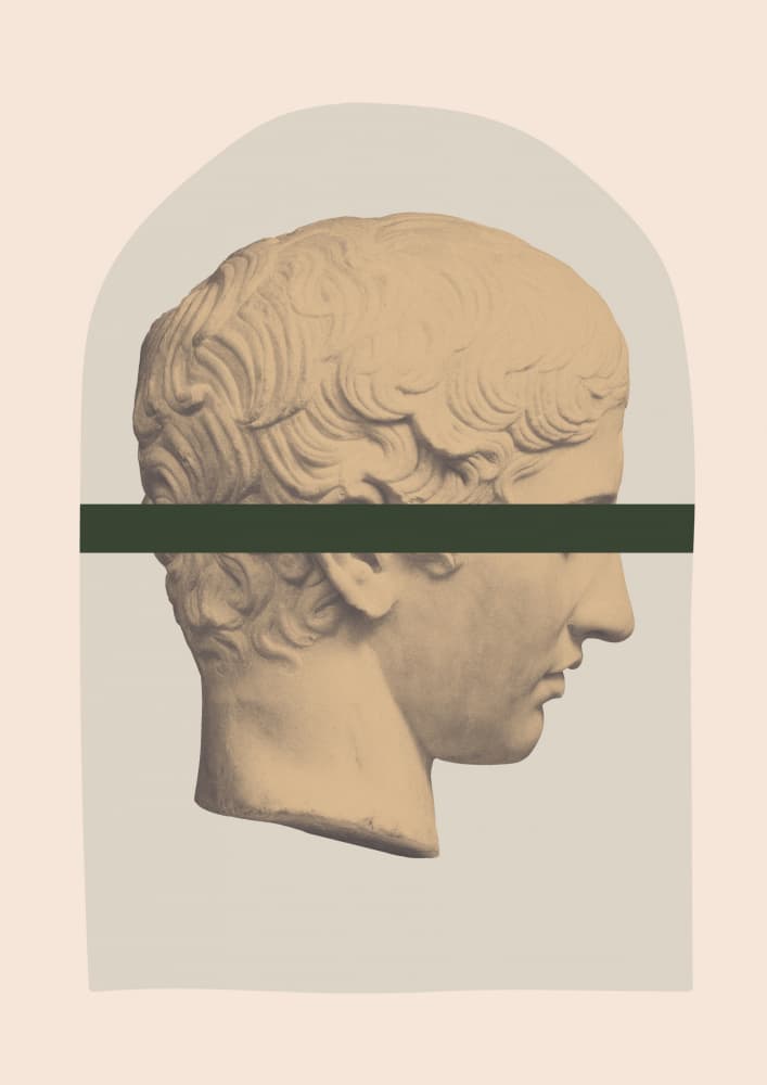 Modern Classical Profile by Talitha McQueen — canvas wall art