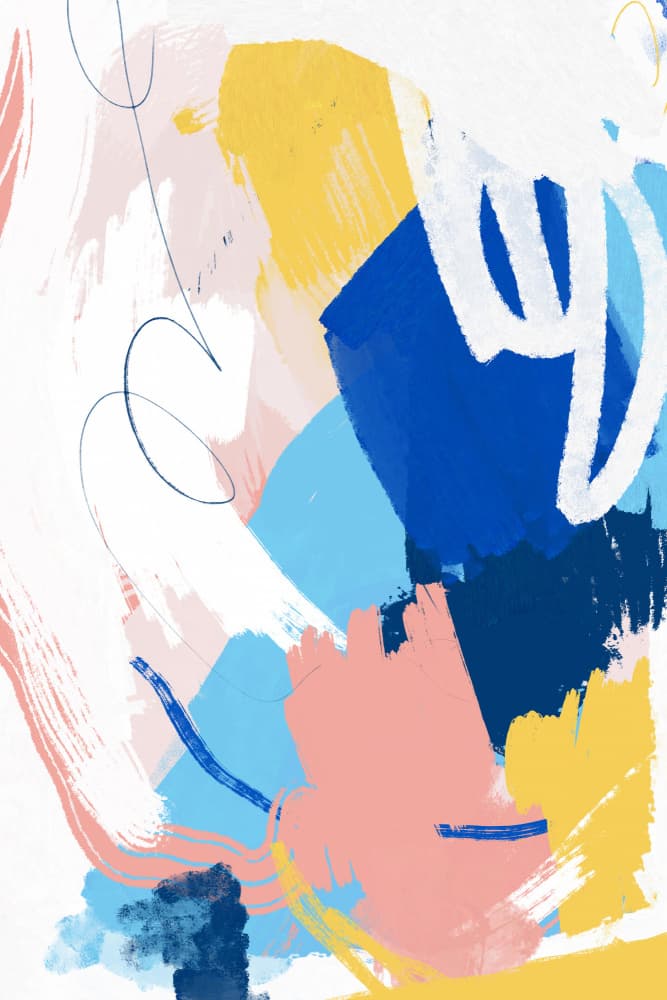 Vibrant Abstract Strokes by Jilli Darling — canvas wall art