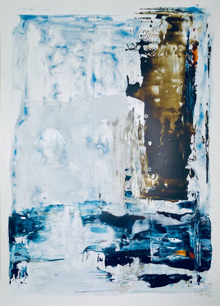 Abstract Winter Waters by Gustaf Tidholm — canvas wall art