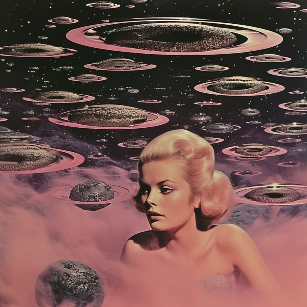 Surreal Pink Space Dream by Samantha Hearn — canvas wall art