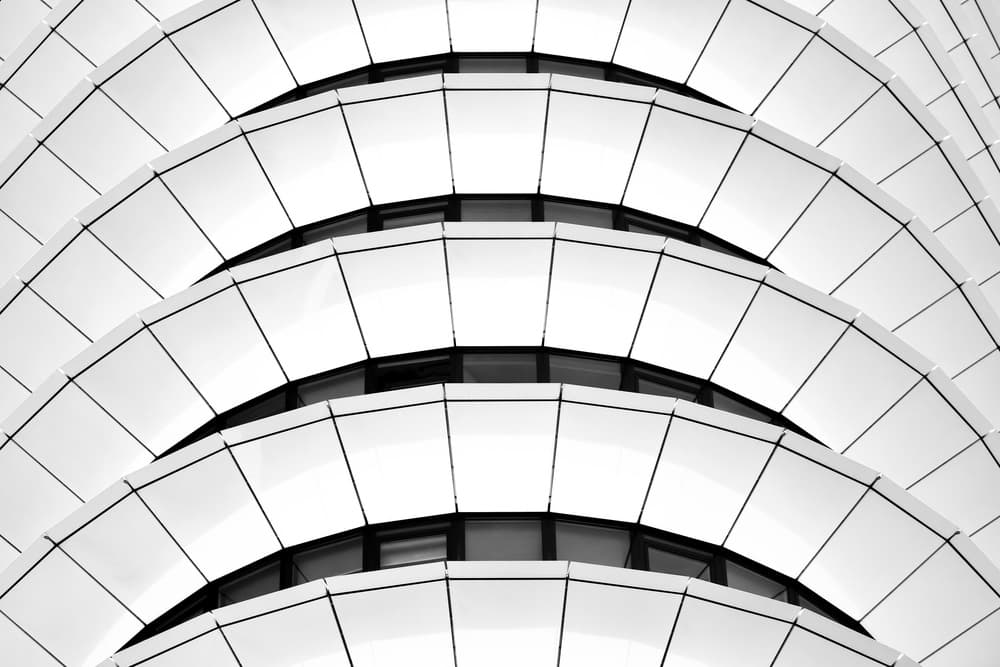 Sleek Architectural Curves by Hans-Wolfgang Hawerkamp — canvas wall art