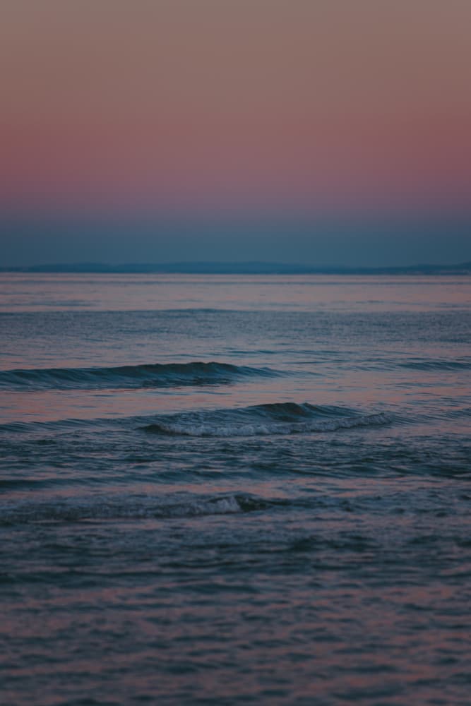 Soft Dusk Waves by Jana Julian — canvas wall art