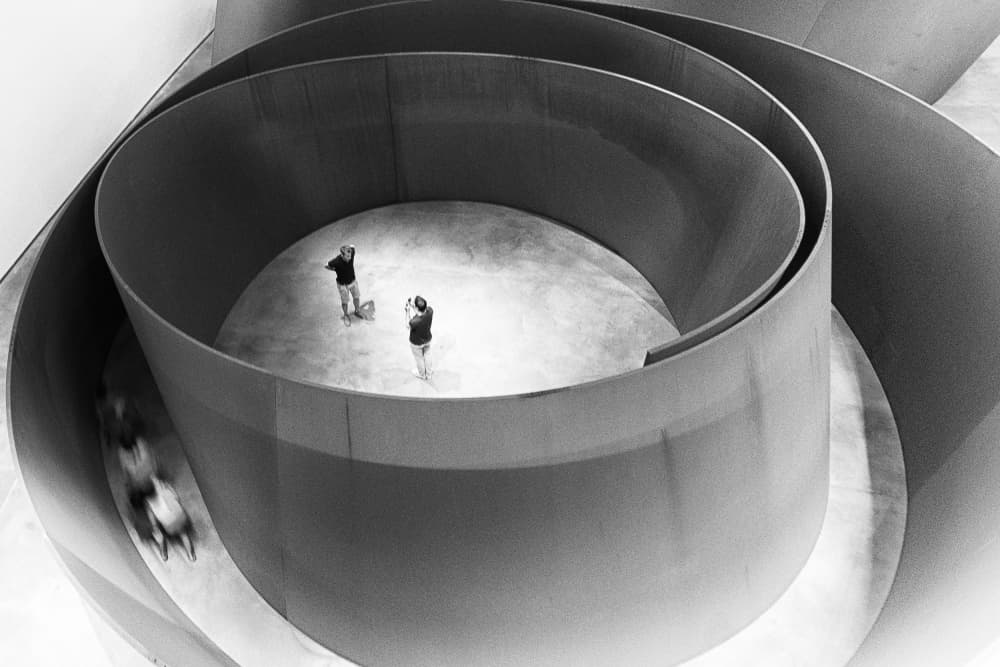 Curved Museum Interior by Olavo Azevedo — canvas wall art