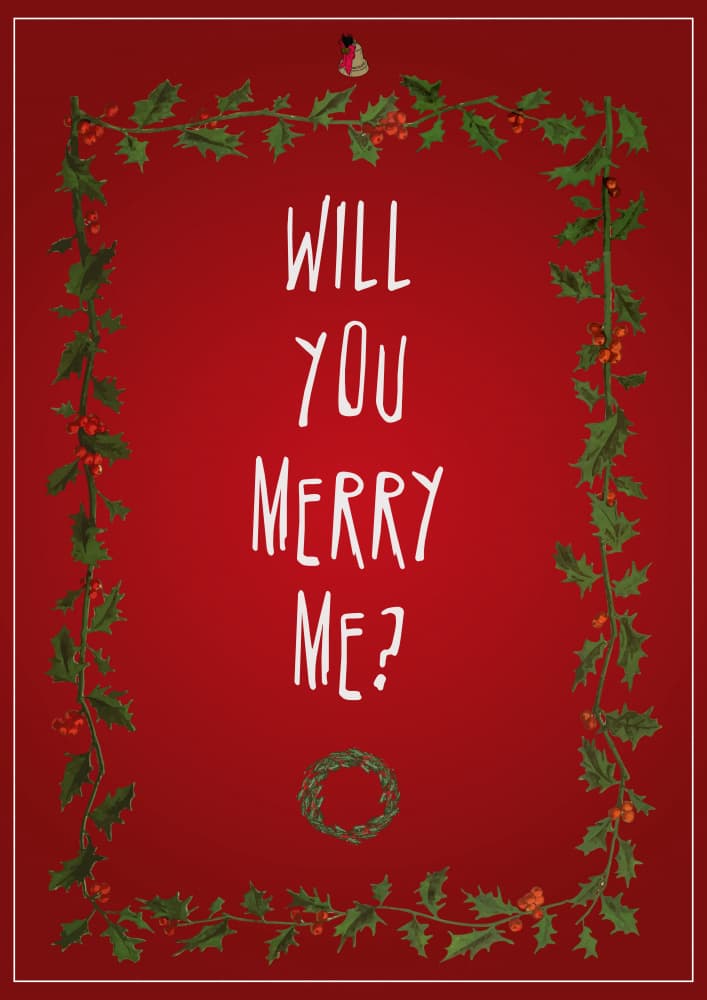 Merry Me Holiday Proposal by Omar ELMOUDDEN — canvas wall art