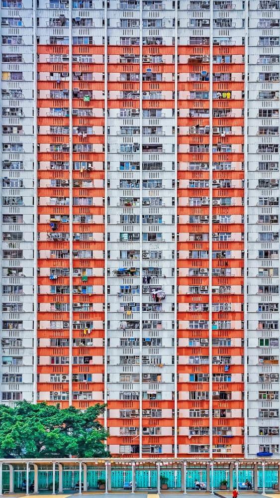 Vibrant Urban Architecture by Tong Ho Chung Howard — canvas wall art