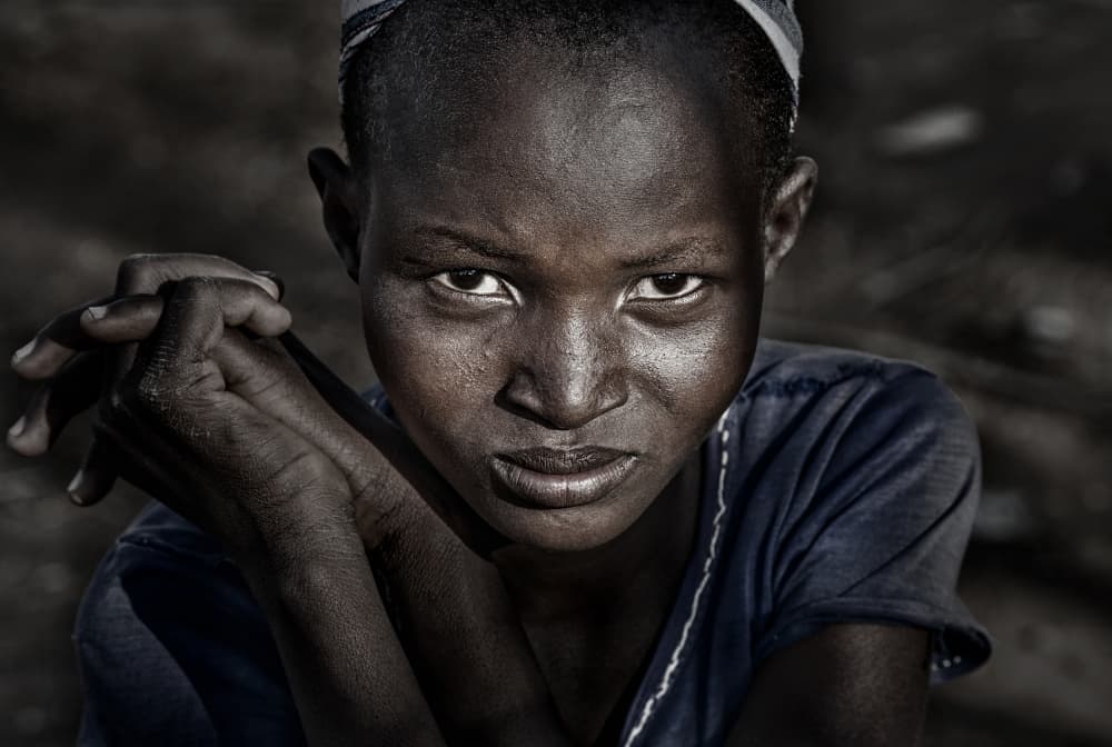 Intense Young Gaze by Joxe Inazio Kuesta Garmendia — canvas wall art