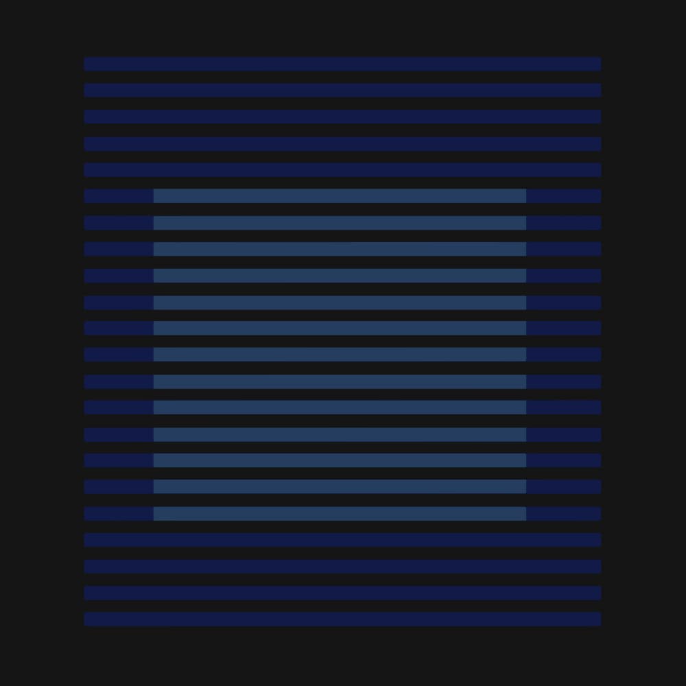 Linear Blue Abstraction by Carlos Perez Del Moro — canvas wall art