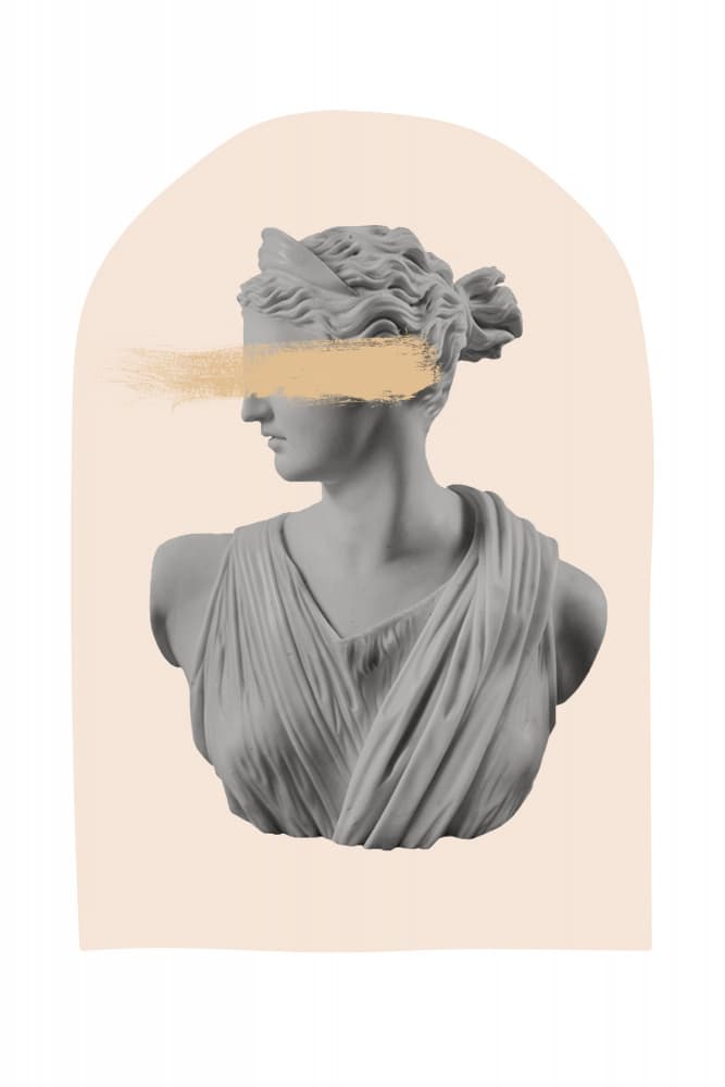 Gold Stroke Goddess by Talitha McQueen — canvas wall art
