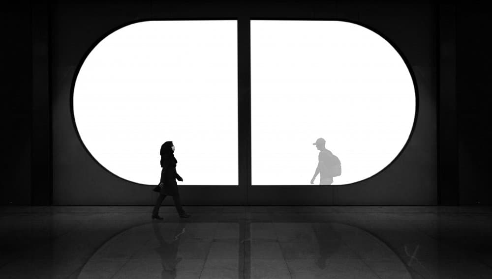 Architectural Figures Divided by Sara Goli — canvas wall art