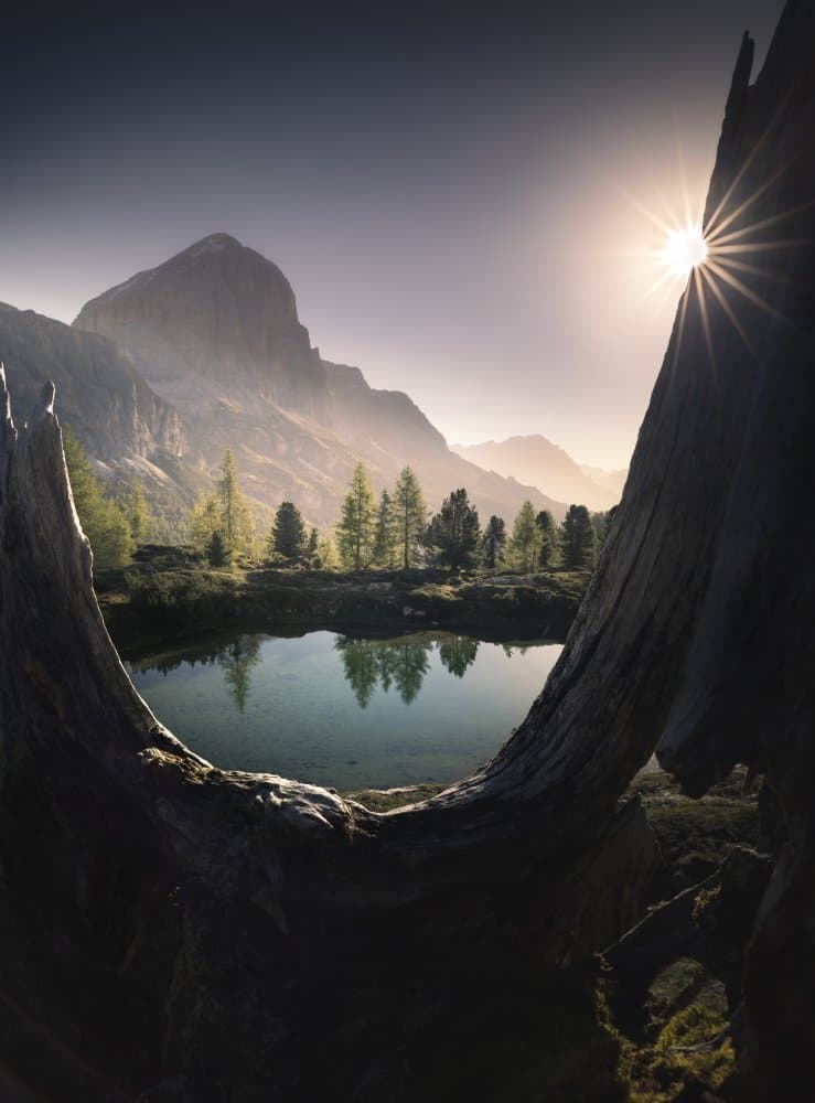 Alpine Lake Sunrise by Karol Nienartowicz — canvas wall art
