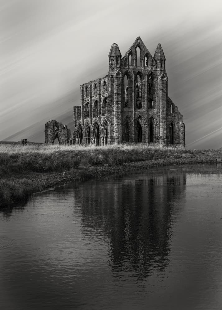 Whitby Abbey Reflection by Pawel Majewski — canvas wall art